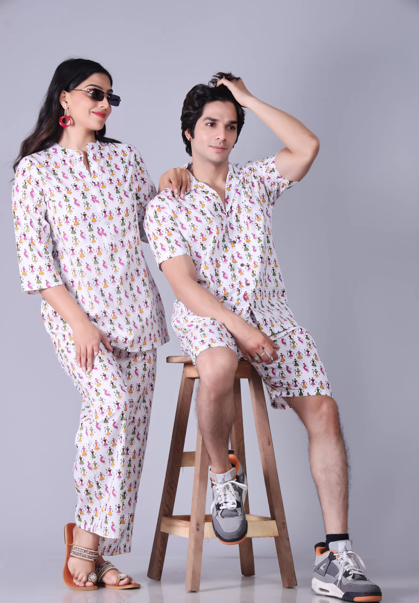 SUKANYA FASHION ROYAL COUPLE VOL 2 KURTA WITH PANT FOR MEN AND KURTI WITH  PANT FOR GIRL FESTIVE COLLECTION - textiledeal.in